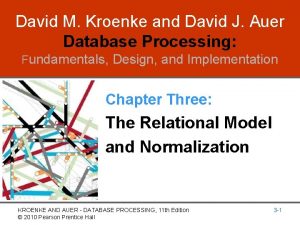 David M Kroenke and David J Auer Database