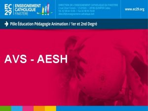 AVS AESH Prparation de la rentre 20182019 AVS