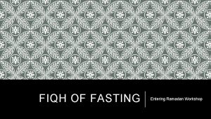 What are the types of fasting