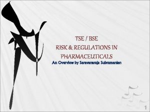 Tse/bse certificate in pharmaceutical