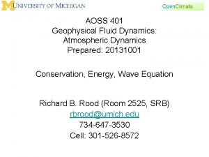Geophysical fluid dynamics