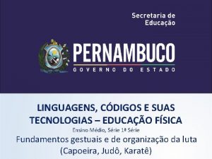 LINGUAGENS CDIGOS E SUAS TECNOLOGIAS EDUCAO FSICA Ensino