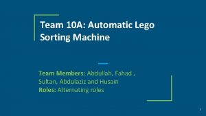 Lego sorting machine instructions
