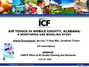 AIR TOXICS IN MOBILE COUNTY ALABAMA A MONITORING