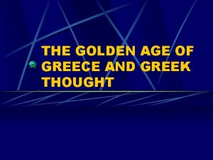 What was the golden age of greece
