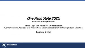 One penn state 2025