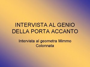 La ragazza della porta accanto il genio
