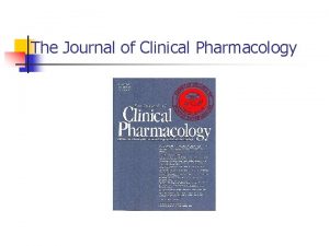 Clinical pharmacology