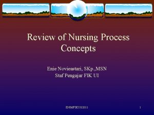 Review of Nursing Process Concepts Enie Novieastari SKp