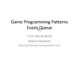Event queue pattern