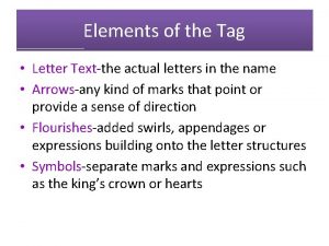 Tag letter