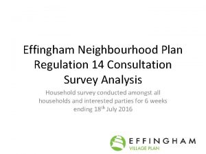 Effingham neighbourhood plan