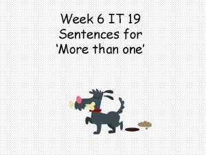 Sentences with more than