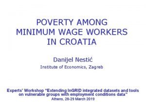 Croatia minimum wage