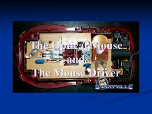 Optical mouse history Optical mouse history