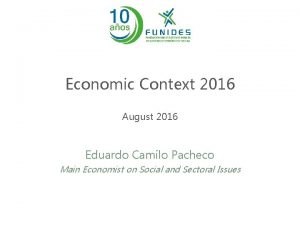 Economic context