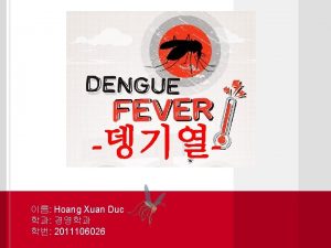 Symptoms dengue