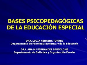 Bases psicopedagogicas del aprendizaje