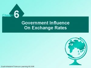 Government influence on exchange rates