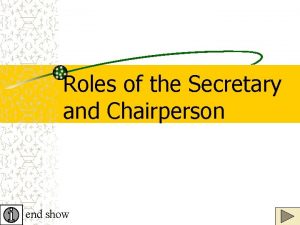 Roles of a secretary after a meeting