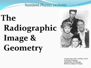 Geometric unsharpness of margins in radiographic image: