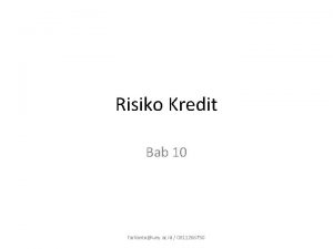 Risiko Kredit Bab 10 farliantouny ac id 0811266750