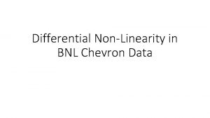 Differential nonlinearity