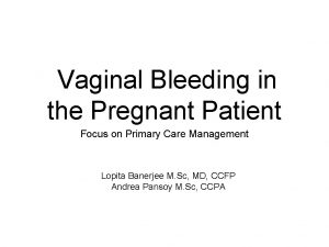Miscarriage blood