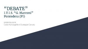 Itis g marconi pontedera