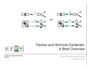 Fischer and schrock carbenes