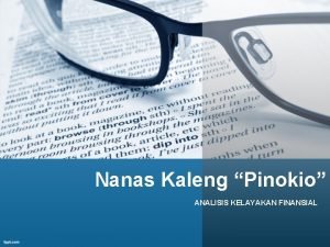Nanas Kaleng Pinokio ANALISIS KELAYAKAN FINANSIAL kelompok Ayu
