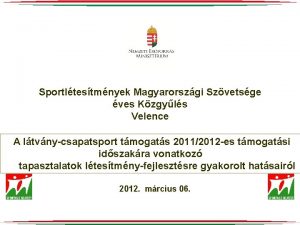 Sportltestmnyek Magyarorszgi Szvetsge ves Kzgyls Velence A ltvnycsapatsport