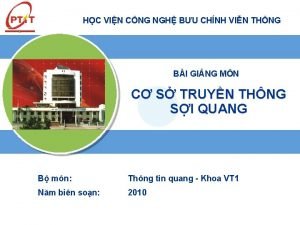 HC VIN CNG NGH BU CHNH VIN THNG