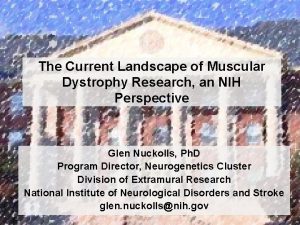 The Current Landscape of Muscular Dystrophy Research an