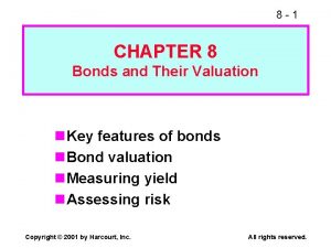 Bonds and their valuation