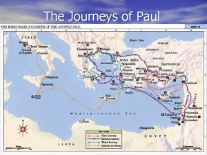 Paul's first journey map