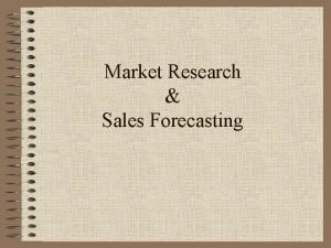 Chain ratio method of demand forecasting Chain ratio method of demand forecasting