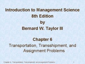 Introduction to Management Science 8 th Edition by