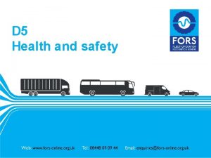 Fors risk assessments