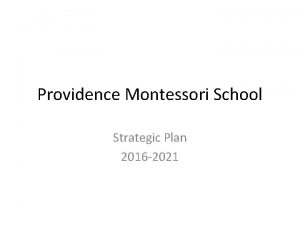 Providence montessori school