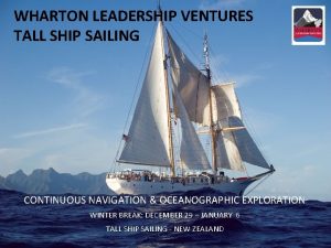 Wharton leadership ventures