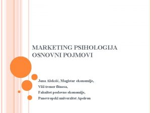 Psihologija marketinga