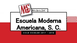 Escuela moderna americana