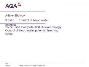 Alevel Biology 3 6 4 3 Control of