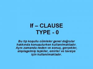 ıf clause type 1 exercises