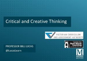 Critical and creative thinking capability