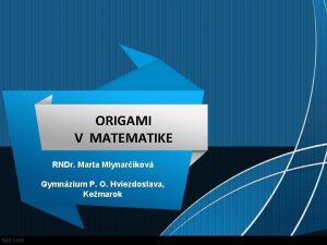 Origami matematika