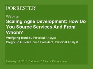 Scaling agile webinar