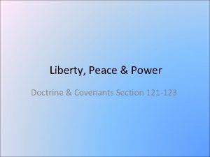Section 121 doctrine covenants