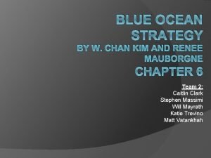 BLUE OCEAN STRATEGY BY W CHAN KIM AND